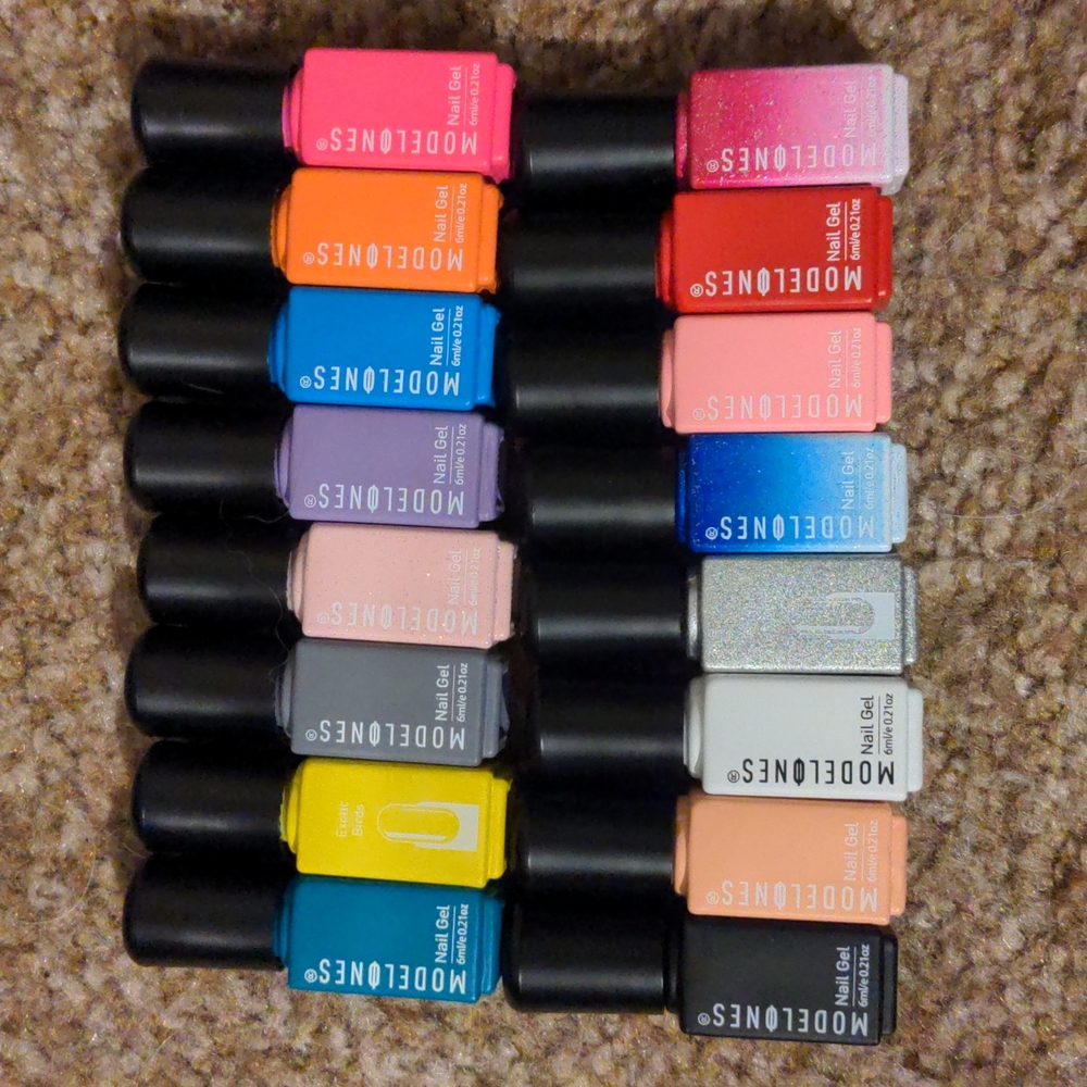 Modelones Gel Nail Polish Set (18pcs)Item Included: 16 Pcs Color Gel Nail Polish
